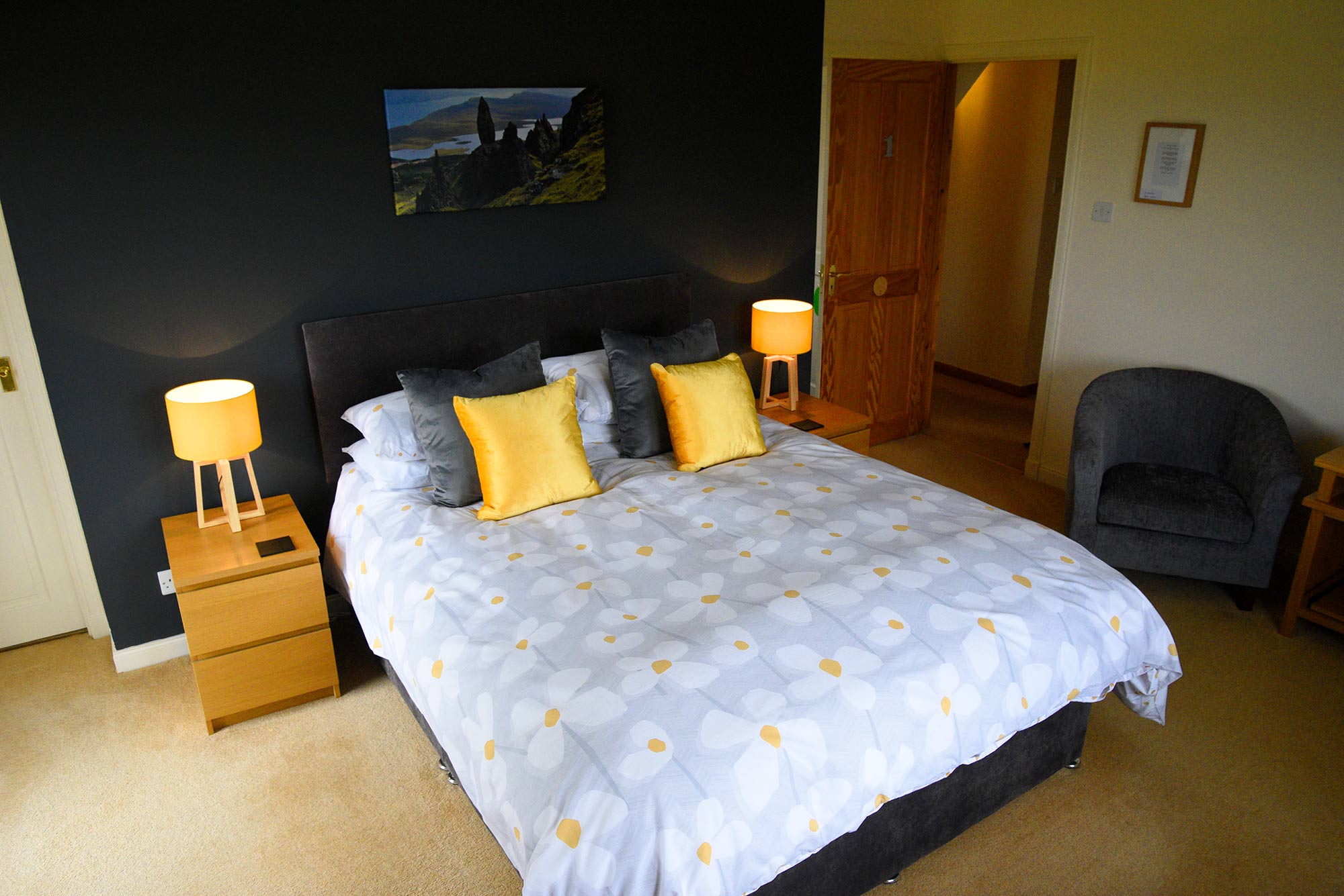 Tor View Bed and Breakfast Double Room with stunning views